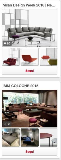 Pinterest B&B Italia