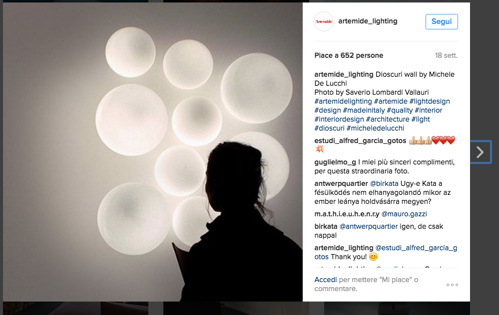 Instagram Artemide