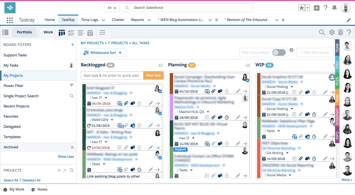 Kanban organization for project management 