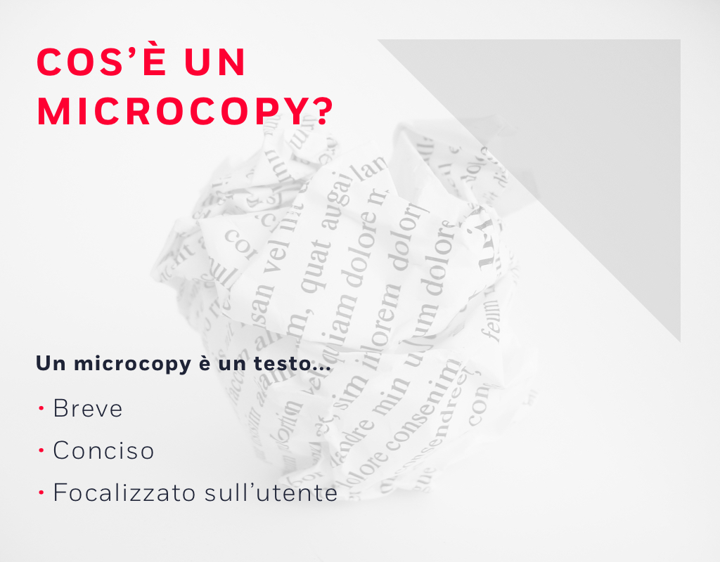 cos’è un microcopy