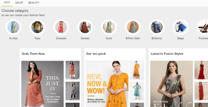 Limeroad: best fashion web design