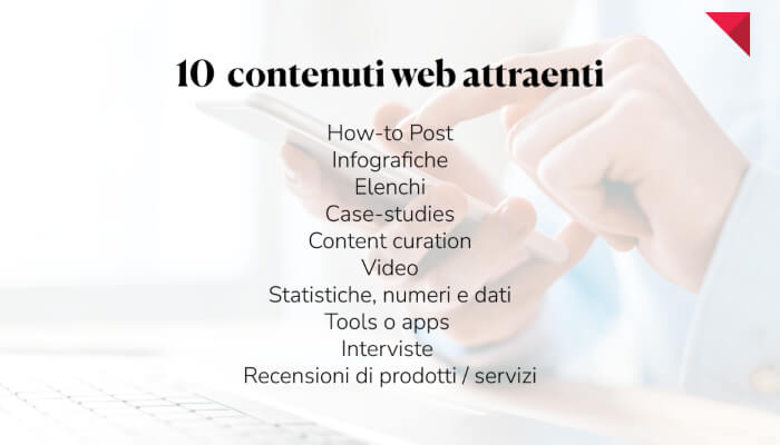 10 contenuti web e social attraenti